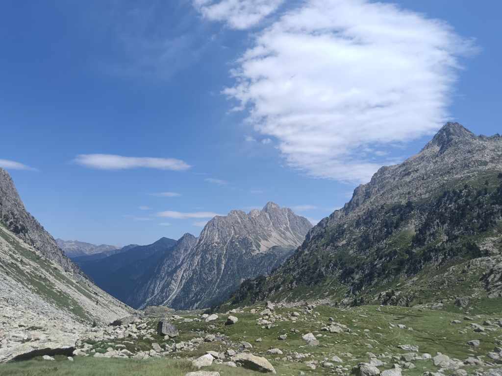 En descendant vers le refuge de la Restanca