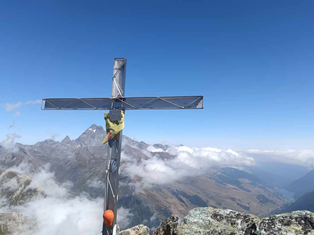 Au sommet de Rocca Bianca