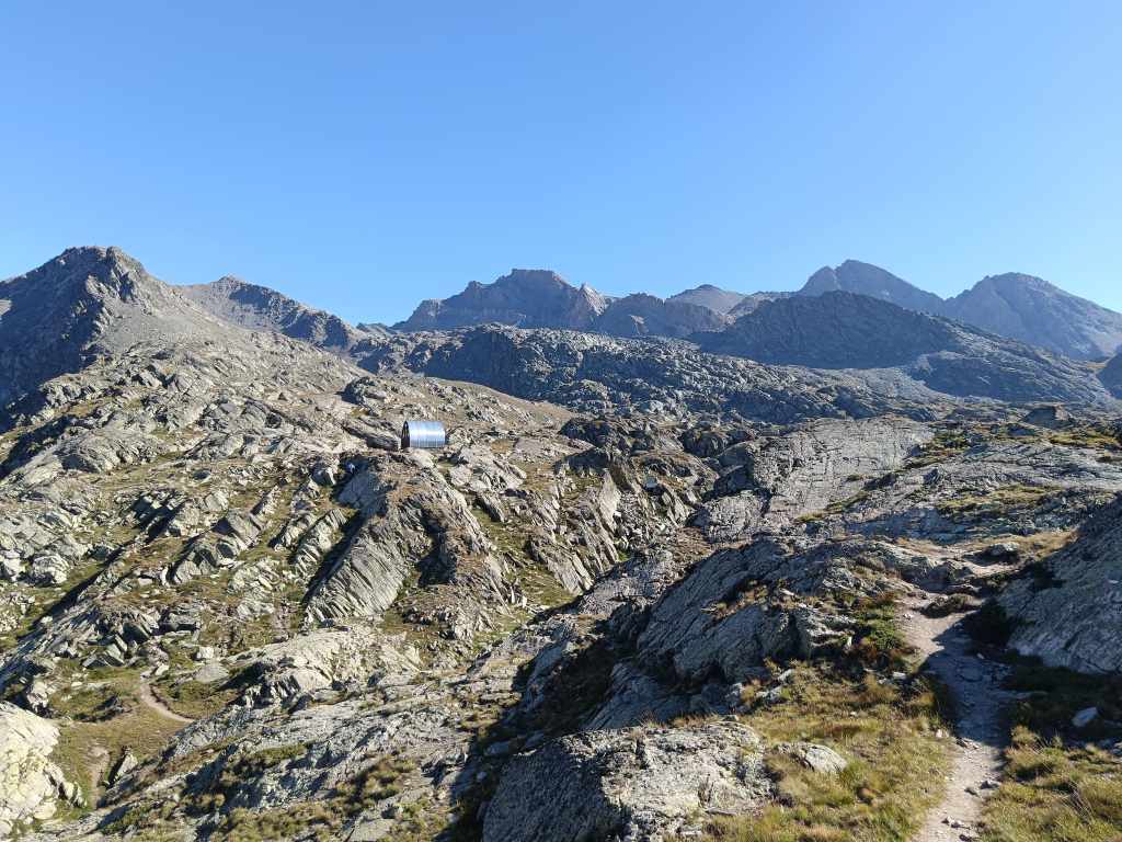 En arrivant au bivacco Enrico Olivero