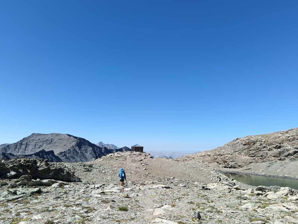 En arrivant au bivacco Boerio