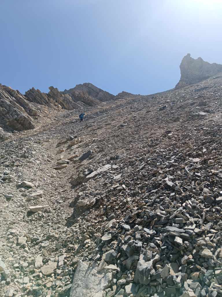 Dans le plus raide de l'ascension