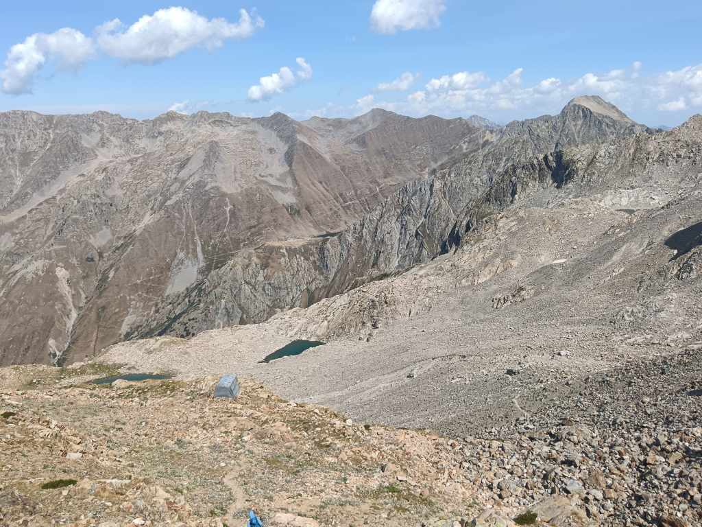 Descente sur le bivacco Moncalieri